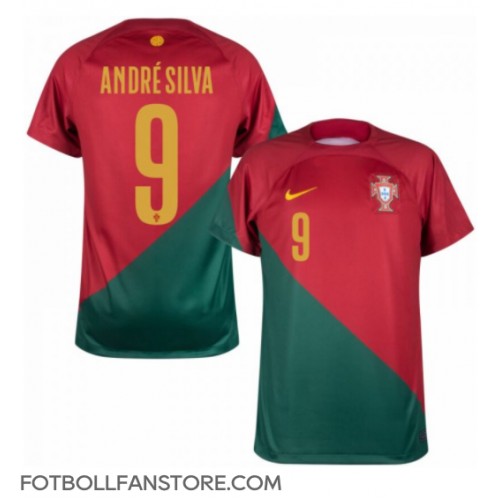 Portugal Andre Silva #9 Hemma matchtröja VM 2022 Kortärmad Billigt